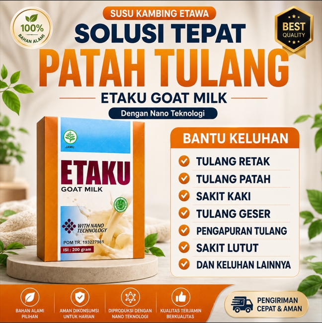 Etaku Susu Bubuk Kambing Etawa Original Halal Bpom